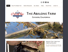 Tablet Screenshot of abalonefarm.com